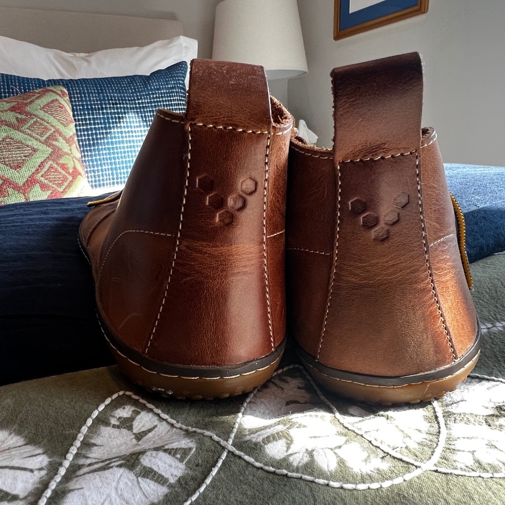 Vivo Barefoot MENS brown leather lace-up boots, Size 45 - Picture 4 of 7